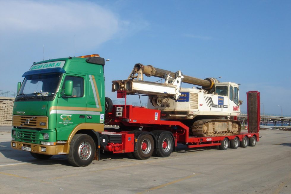 transporte de maquinaria pesada