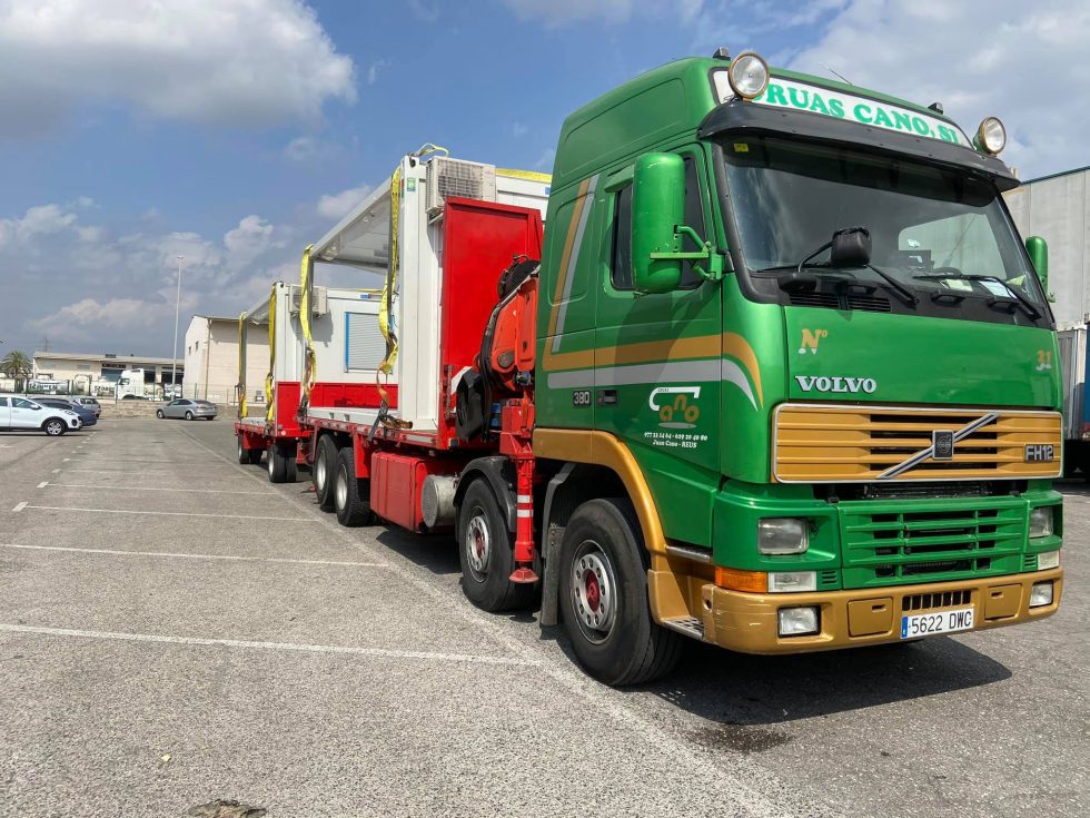 transporte de módulos para construcción casas modulares grúas Cano (11) transporte de módulos para construcción casas modulares grúas Cano (11)