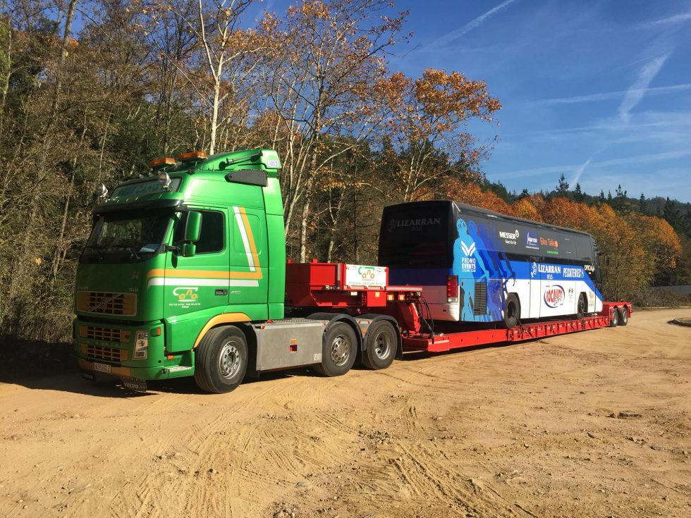 transporte maquinaria pesada autobuses